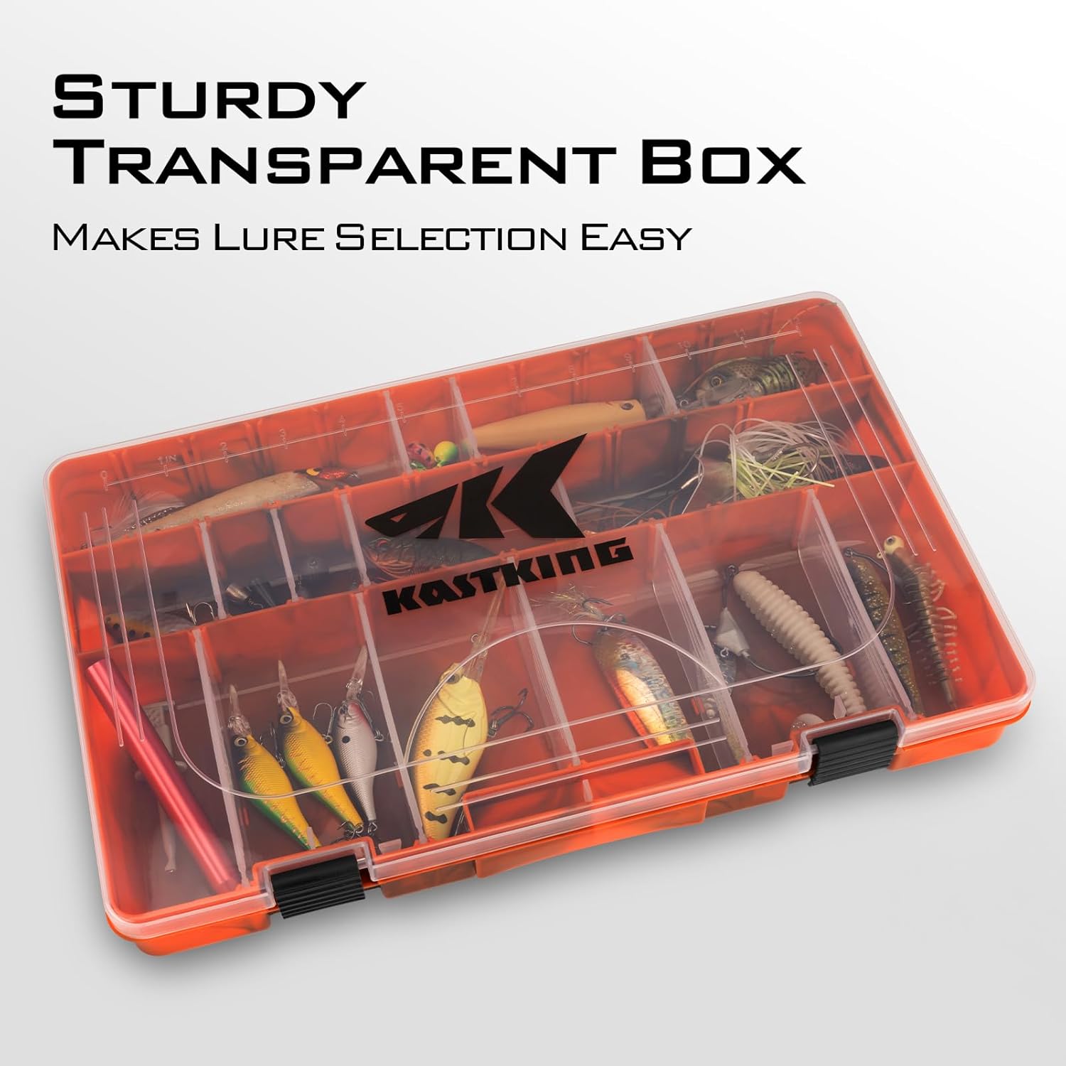 KastKing Bait Vault Camouflage Tackle Box, Plastic Tackle Trays, Fishing Tackle Box Storage Organizer with Removable Dividers, 2 Packs /4 Packs Lure Boxes Terminal Tackle Storage - Image 4