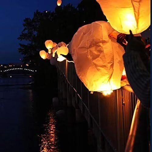Paper Lanterns to Release&in Memory, 12 Pack Colored, Chinese Lanterns Easy to Use, Paper Lanterns were The Highlight of Party! Chinese Lanterns for Memory of Family. - Image 3
